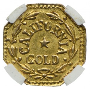 USA, Gold Token 1859, Kalifornia, NGC AU58
