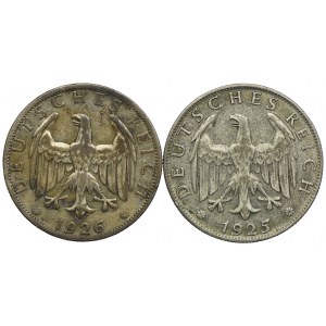 Niemcy, 2 marki 1925 D, 1926 A