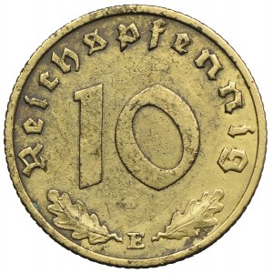 Niemcy III Rzesza, 10 fenigów 1936 E, Muldenhütten