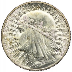5 złotych 1932 bz, Londyn, Głowa Kobiety