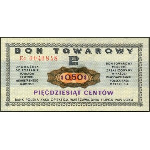 50 centów 1969, bon towarowy PEKAO - kopia