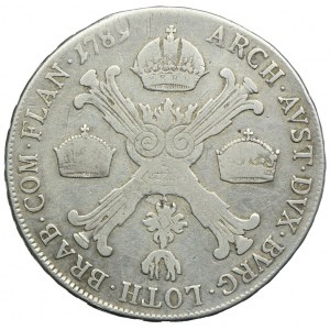 Niderlandy Austriackie, Józef II, 1/2 talara 1789 A, Wiedeń