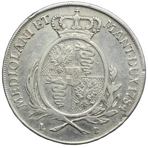 Włochy, Lombardia - pod panowaniem austriackim - Józef II, scudo 1784 Mediolan