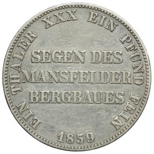 Niemcy, Prusy, Fryderyk Wilhelm IV, talar górniczy 1859 A, Berlin