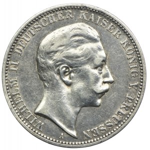 Niemcy, Prusy, Wilhelm II, 3 marki 1910 A, Berlin