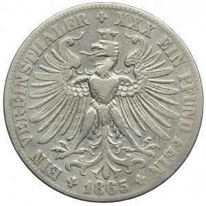 Niemcy, Frankfurt, talar 1865