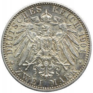 Niemcy, Prusy, Wilhelm II, 2 marki 1901