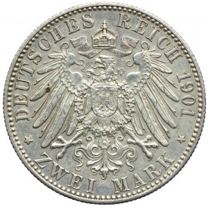 Niemcy, Prusy, Wilhelm II, 2 marki 1901