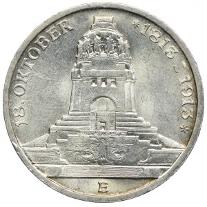 Niemcy, Saksonia, 3 marki 1913 E, Muldenhütten