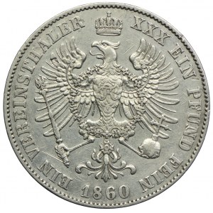 Niemcy, Prusy, Fryderyk Wilhelm IV, talar 1860 A, Berlin