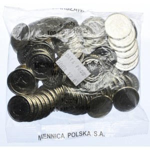 Worek menniczy (100szt.), 1 złoty 2008