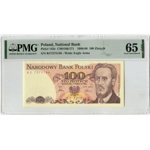 100 złotych 1986 - RZ - PMG 65 EPQ, 1000 złotych 1982 PMG 65 EPQ