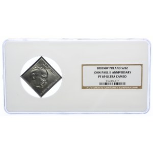 20 złotych 2003, Jan Paweł II klipa, NGC PF69