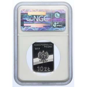 10 złotych 2015 Stulecie Odzyskania Przez Polskę Niepodległości Józef Piłsudski, NGC PF70