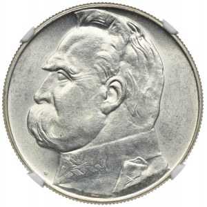 10 złotych 1939, Józef Piłsudski, NGC MS61