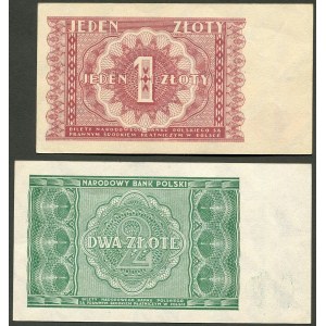 1, 2 złote 1946