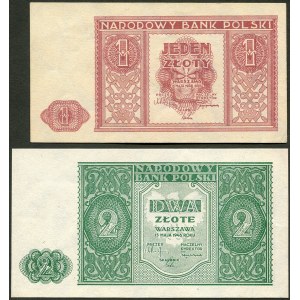 1, 2 złote 1946