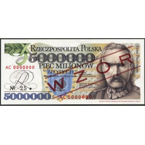 5.000.000 złotych 1995 - AC - replika wzór