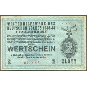2 złote 1943-44, Wertshein (pomoc zimowa)