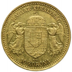 Węgry, Franciszek Józef I, 10 koron 1905 KB, Kremnica