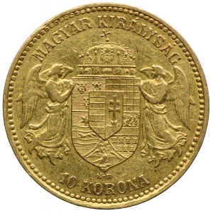 Węgry, Franciszek Józef I, 10 koron 1904 KB, Kremnica