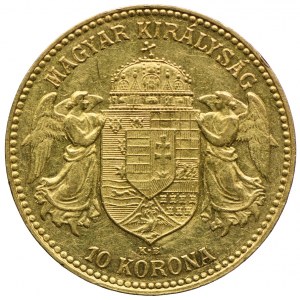 Węgry, Franciszek Józef I, 10 koron 1910 KB, Kremnica