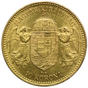 Węgry, Franciszek Józef I, 10 koron 1900 KB, Kremnica