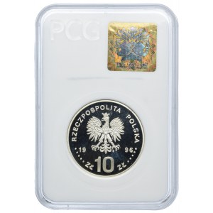 10 złotych 1996, Zygmunt II August, popiersie, PCG PR70