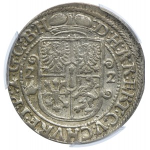 Prusy Książęce, Jerzy Wilhelm, ort 1622, PCGS AU58