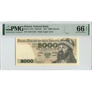 2000 złotych 1977 - A - PMG 66 EPQ