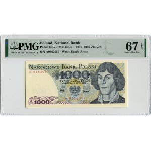 1000 złotych 1975 - A - PMG 67 EPQ