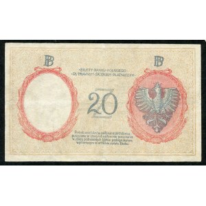 20 złotych 1924 II EM. A, falsyfikat z epoki