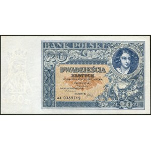 20 złotych 1931 - AA -