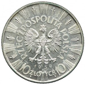 10 złotych 1939, Józef Piłsudski