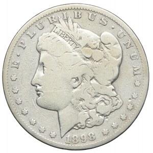 USA, 1 dolar 1898 S, San Francisco - Morgan Dollar