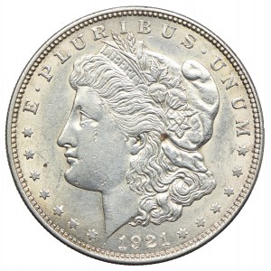 USA, 1 dolar 1921, Filadelfia - Morgan Dollar