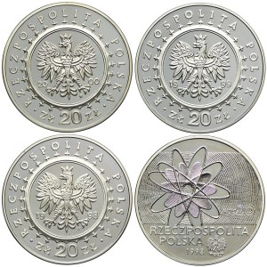 Zestaw monet, 20 złotych 1998-2000 (4szt.)