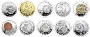 Zestaw monet, 20 złotych 2015-2020 