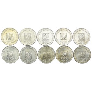 200 złotych 1974, XXX lat PRL, (10szt.)