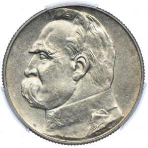 5 złotych 1938, Józef Piłsudski, PCGS MS62