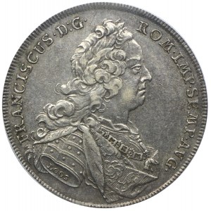 Niemcy, Franiszek I Lotaryński, talar 1757, Norynberga, L-MF, PCGS AU50