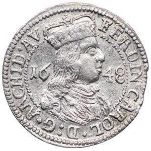 Austria, Ferdynand Karol, 3 krajcary 1648 Hall