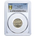 2 złote 1936 Żaglowiec, PCGS MS61