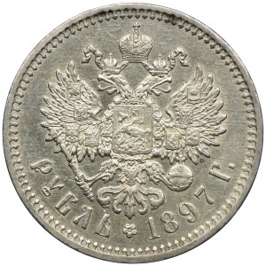 Russland, Nikolaus II., Rubel 1897 АГ, St. Petersburg