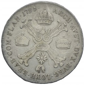 Niderlandy Austriackie, Franciszek II, 1/2 talara (kronentaler) 1795 A, Wiedeń