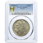 10 zlotých 1935, Józef Piłsudski PCGS MS63