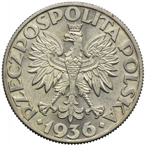 5 złotych 1936, Żaglowiec