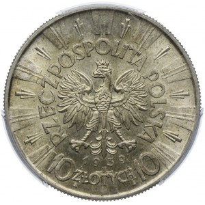 10 złotych 1939 Józef Piłsudski, PCGS MS63