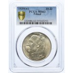 10 złotych 1939 Józef Piłsudski, PCGS MS63