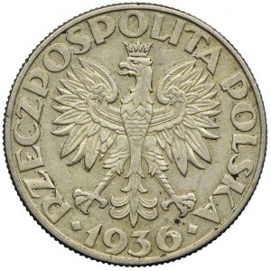 5 złotych 1936, Żaglowiec